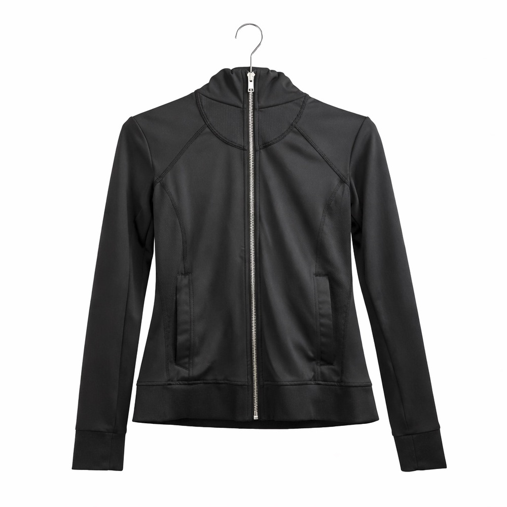 Hollister Women's Black Zip-Up Hoodie